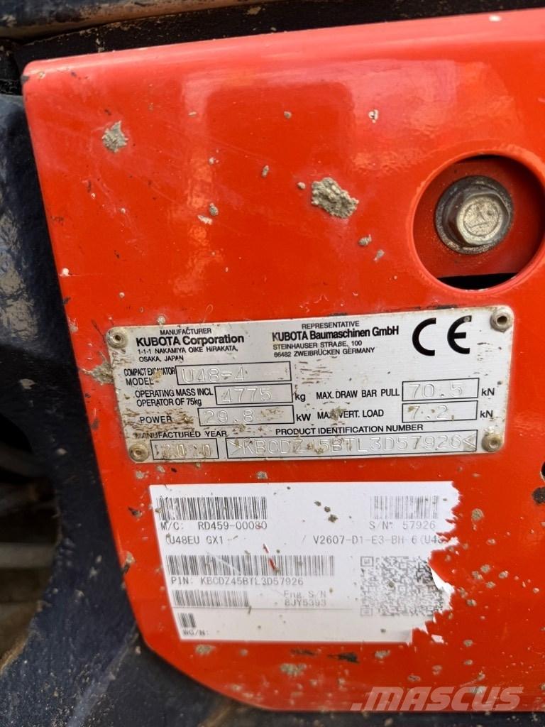 Kubota U 48 Mini pelle < 7t