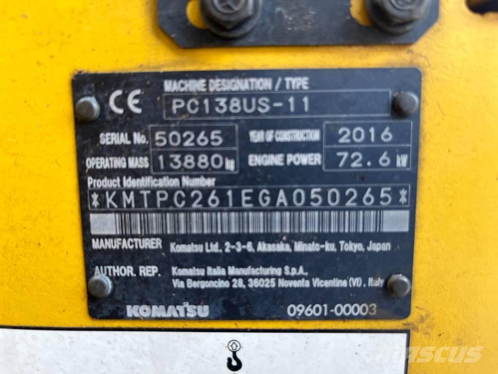 Komatsu PC 138 US-11 Pelle sur chenilles