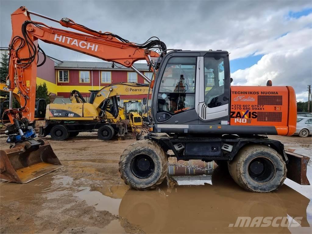 Hitachi ZX 140 W-3 Pelle sur pneus