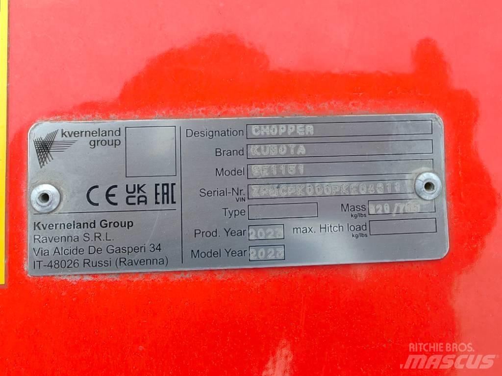 Kubota SE 1151UB Broyeur / Gyrobroyeur / Epareuse