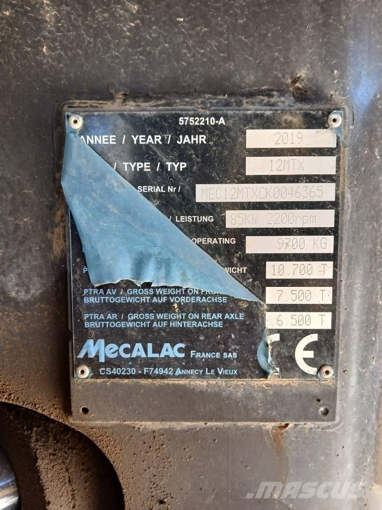 Mecalac 12 MTX Pelle sur pneus