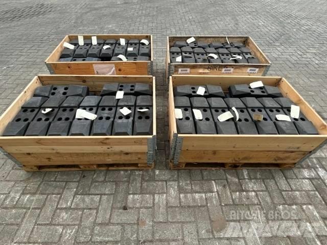  Rubber Pads Chaînes, chenilles