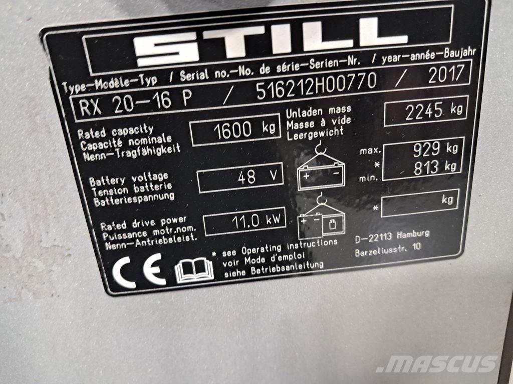 Still RX 20-16 P Chariots élévateurs électriques