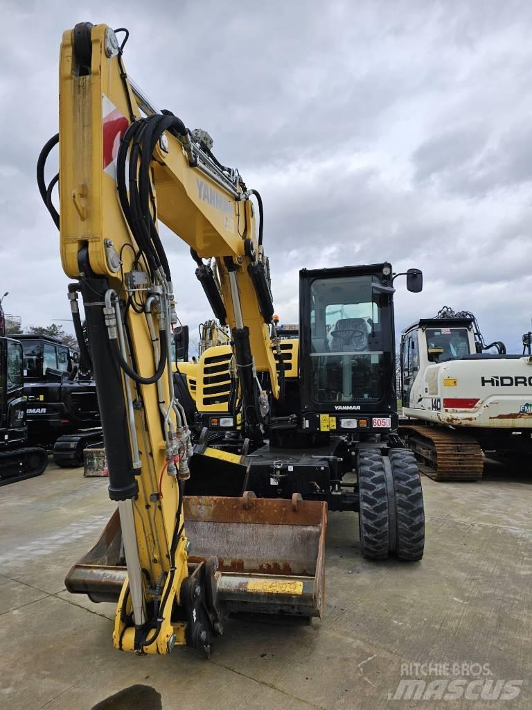 Yanmar B 95 W Pelle sur pneus