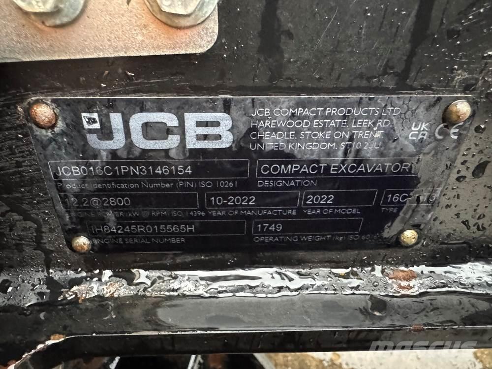 JCB 16C-1 Mini pelle < 7t