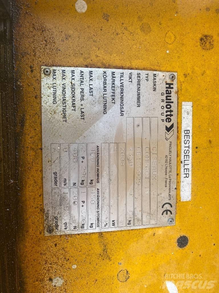 Haulotte Compact 10 Nacelle ciseaux