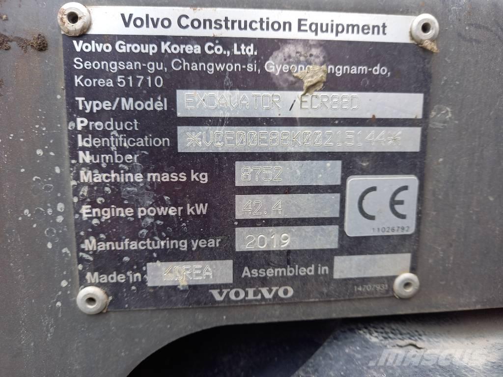 Volvo ECR 88 D Mini pelle 7t-12t