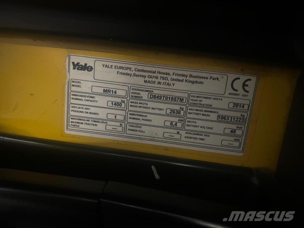 Yale MR 14 Chariot à mât rétractable