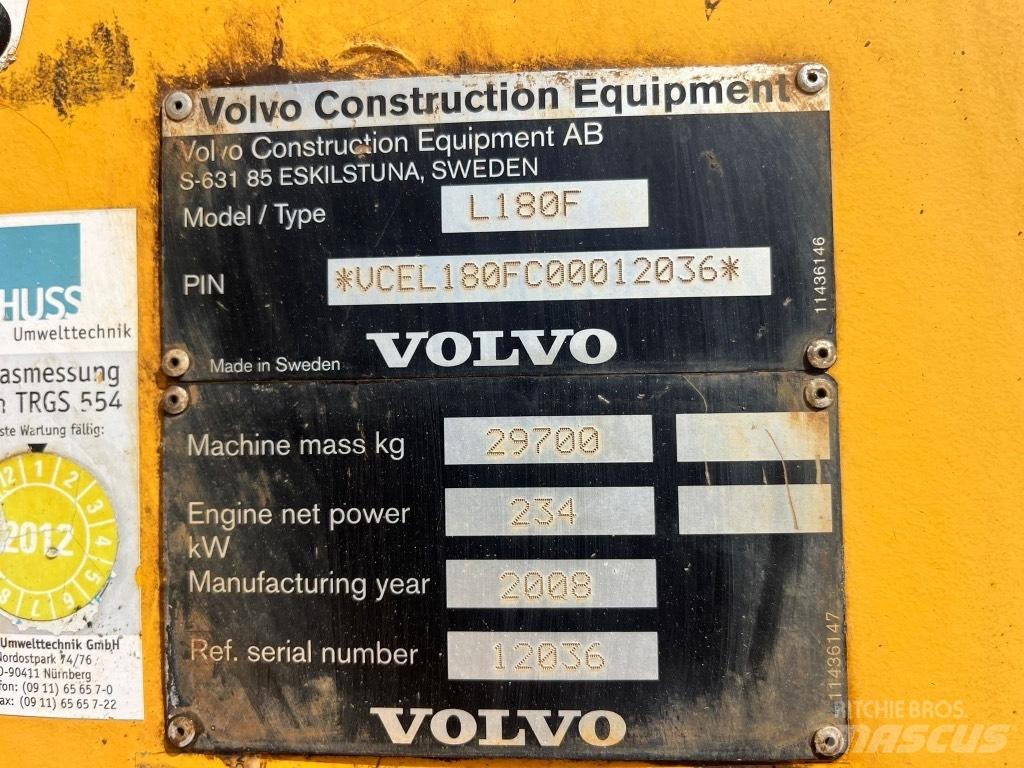 Volvo L 180 F Chargeuse sur pneus