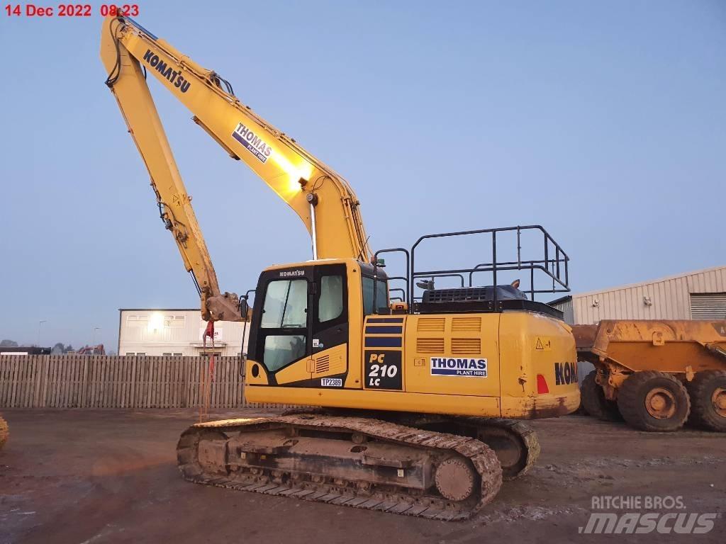 Komatsu PC210LC Pelle longue portée