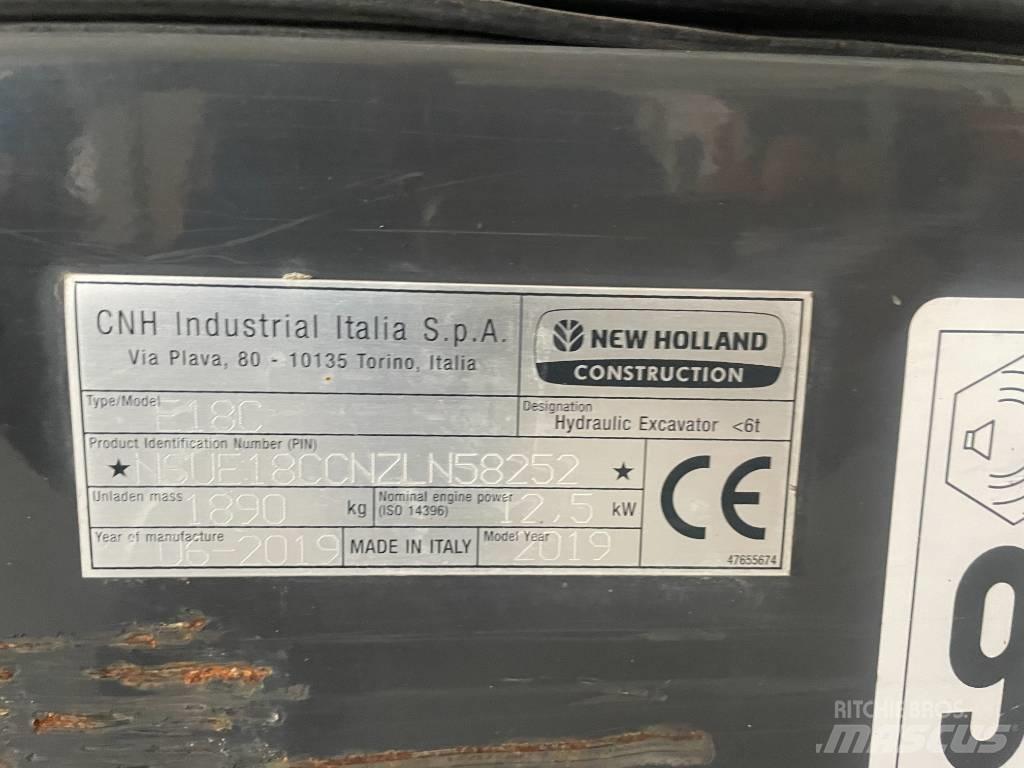 New Holland E 18 C Mini pelle < 7t