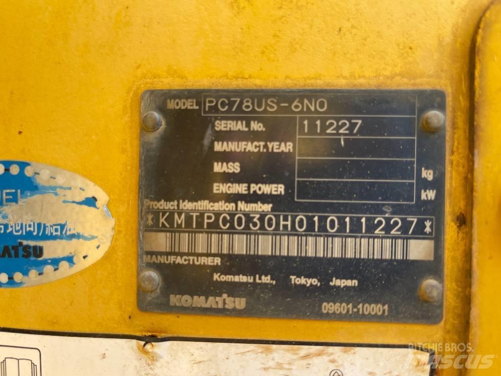 Komatsu PC78US-6N0 Pelle sur chenilles