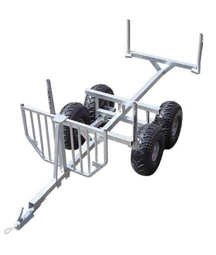 Nyvab Vedboggie ATV Remorque forestière avec grue