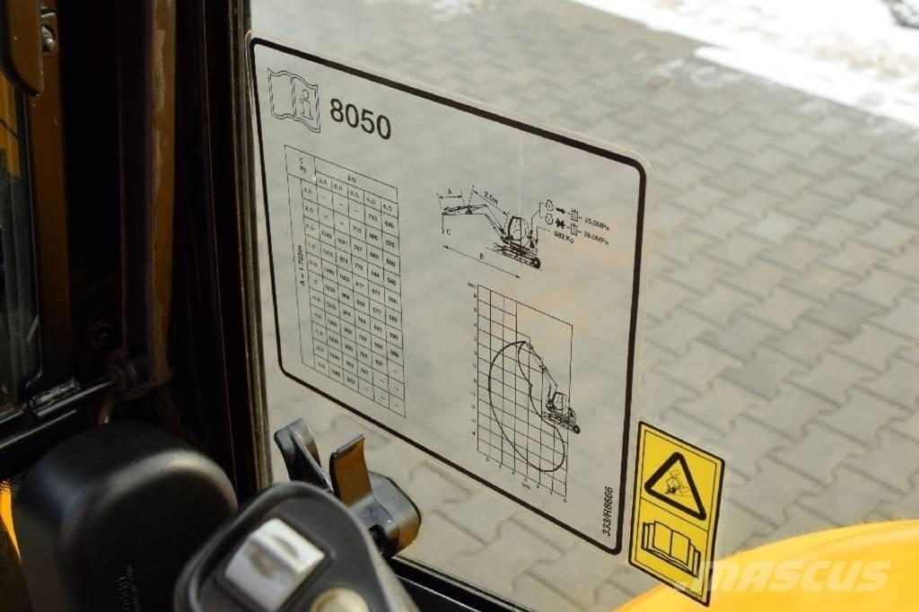 JCB 8050 RTS Mini pelle < 7t