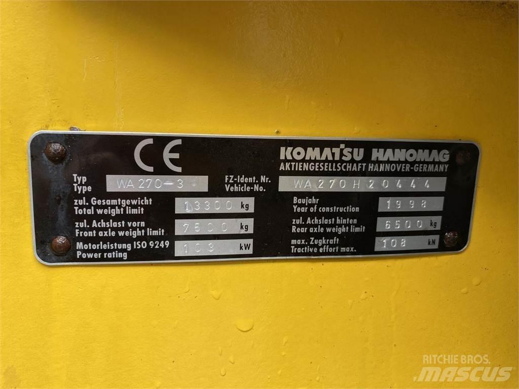 Komatsu WA270-3 Chargeuse sur pneus