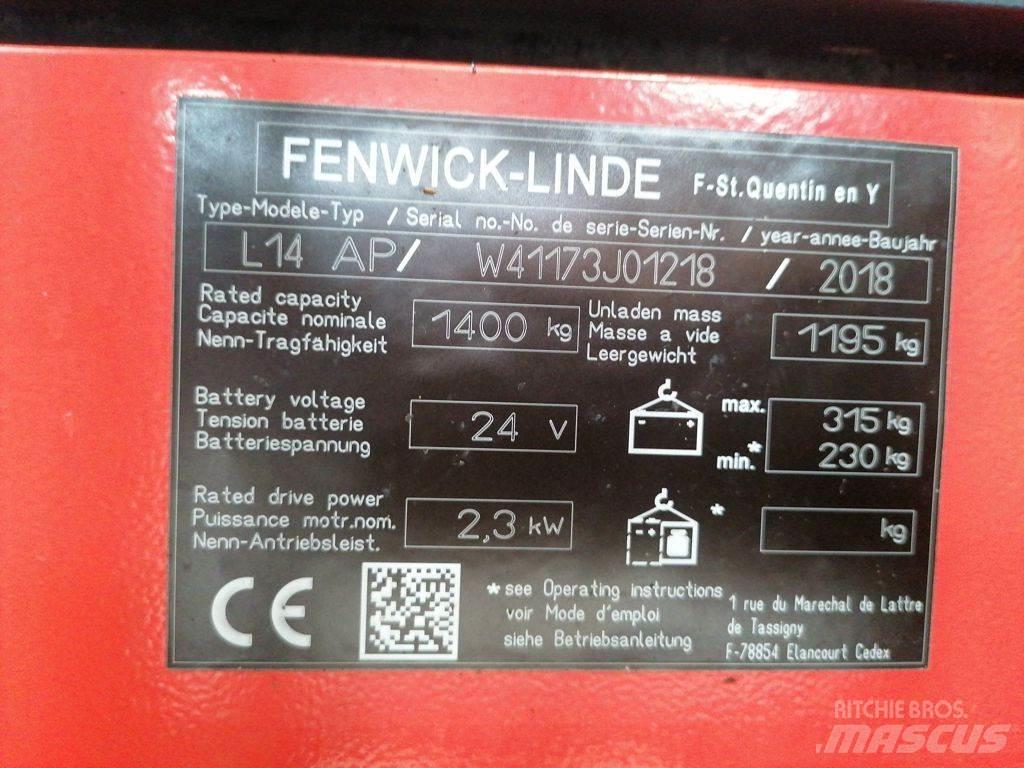 Linde L14 AP Gerbeur accompagnant