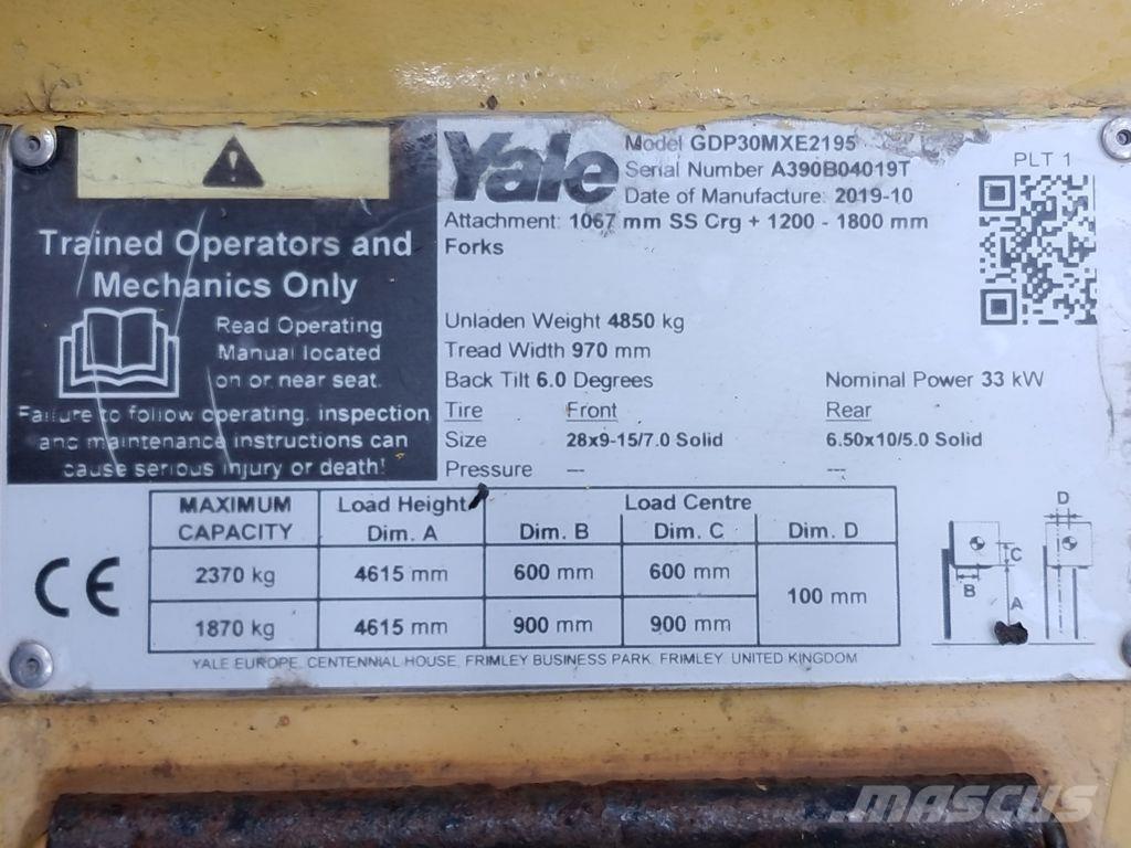 Yale GDP30MXE2195 Chariots diesel