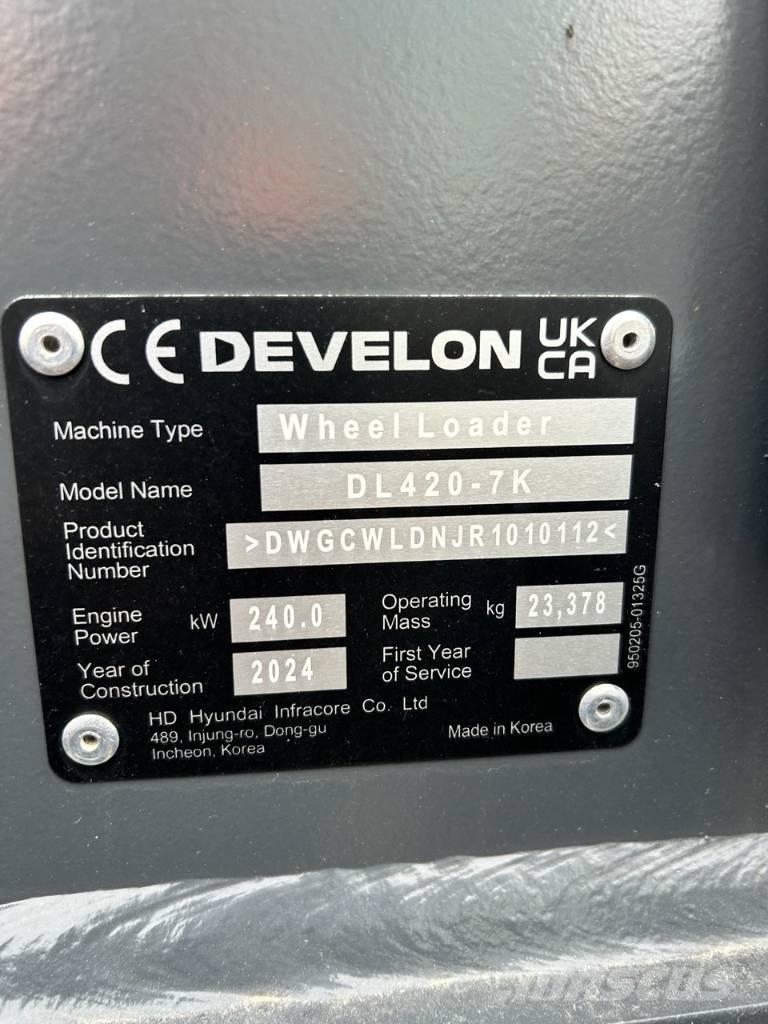 Develon DL 420 CVT-7 Chargeuse sur pneus