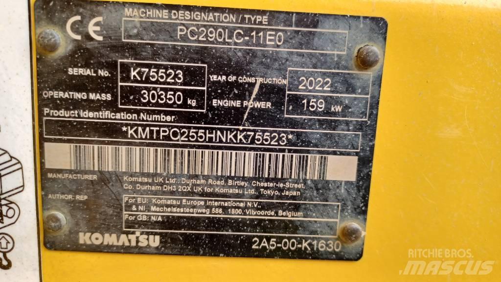 Komatsu PC 290 LC-11 Pelle sur chenilles
