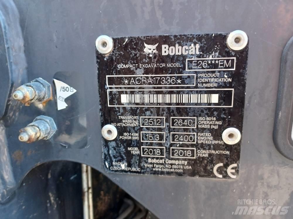 Bobcat E 26 Mini pelle < 7t