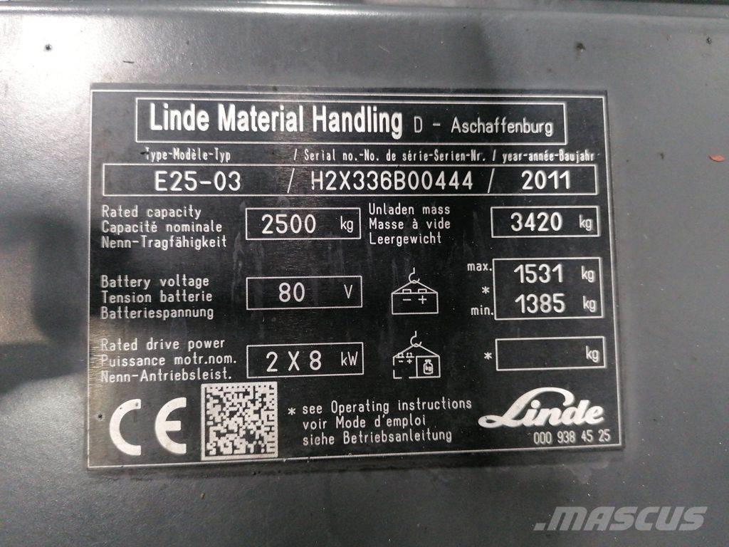 Linde E25-03 Chariots élévateurs électriques