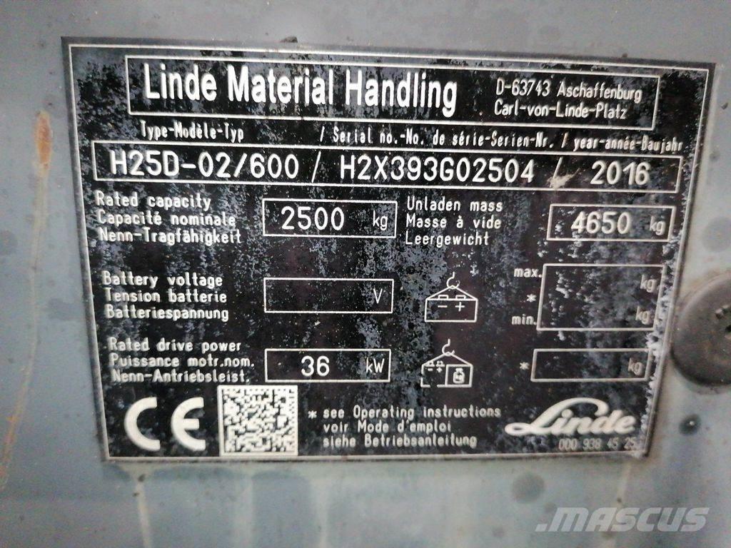 Linde H25D-02/600 Chariots GPL