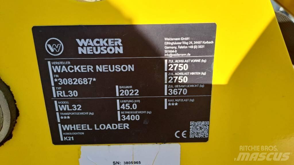 Wacker Neuson WL32 Chargeuse sur pneus
