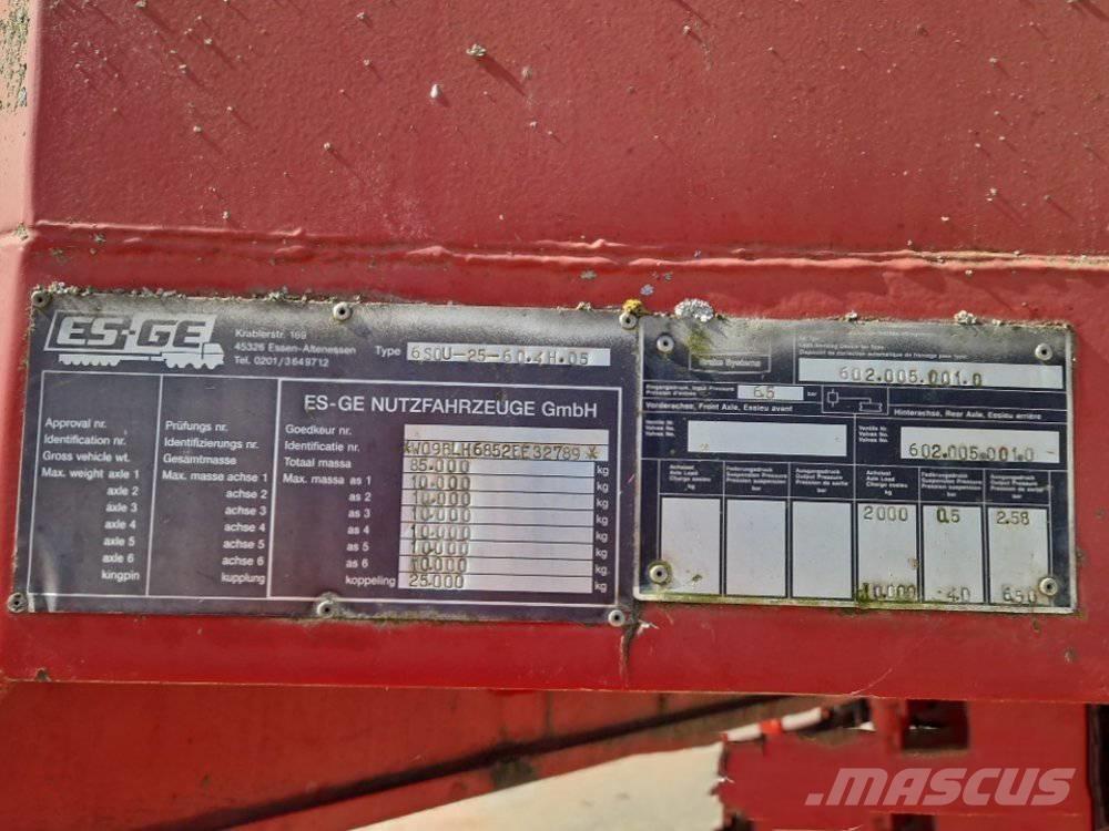 Es-ge 6S0U Semi remorque surbaissée