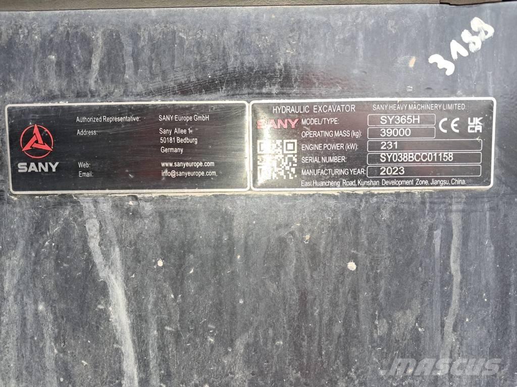 Sany SY 365 H Pelle sur chenilles