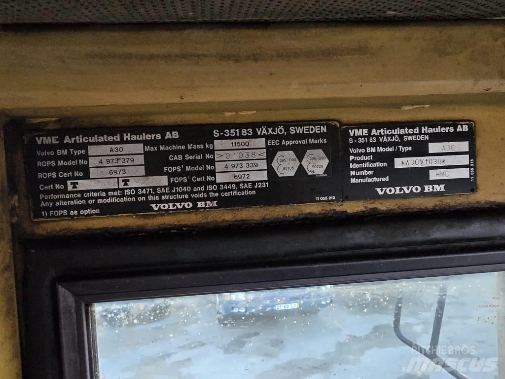 Volvo BM A30 Tombereau articulé