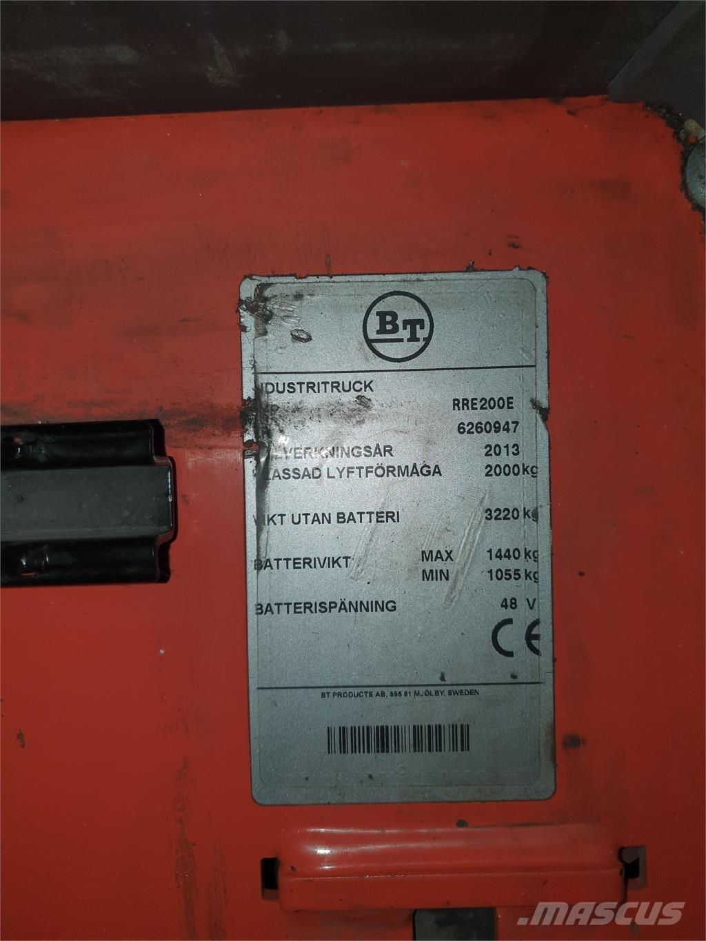 BT RRE200E Chariot à mât rétractable