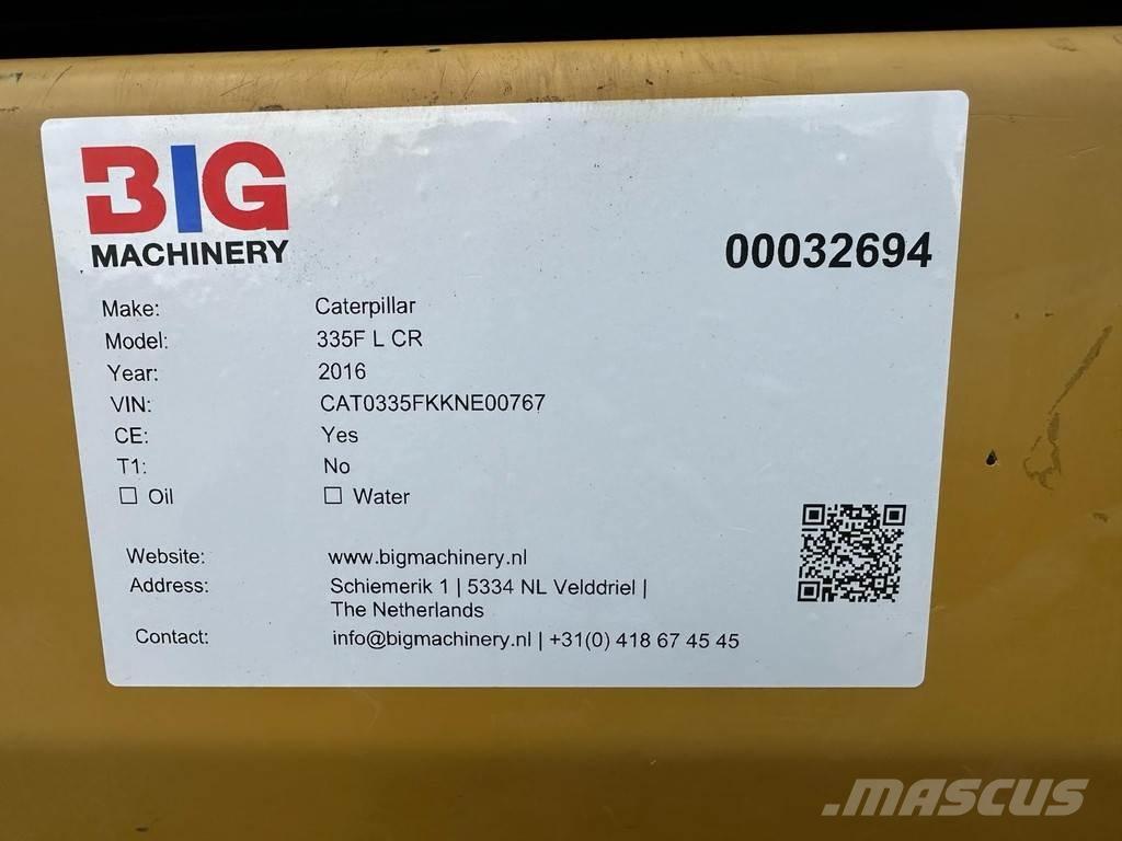 CAT 335F L CR Pelle sur chenilles