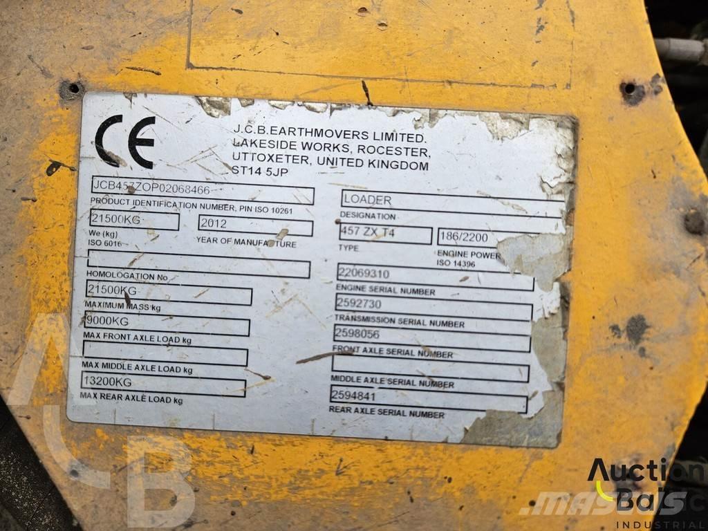 JCB 457 ZX Chargeuse sur pneus
