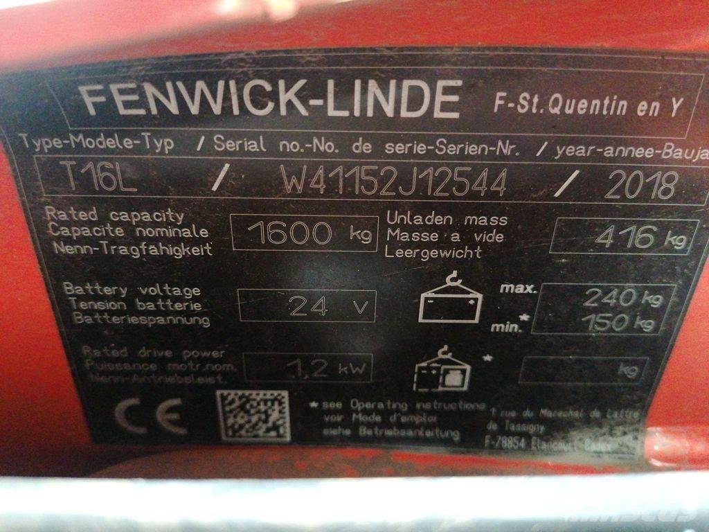 Linde T16L Transpalette accompagnant