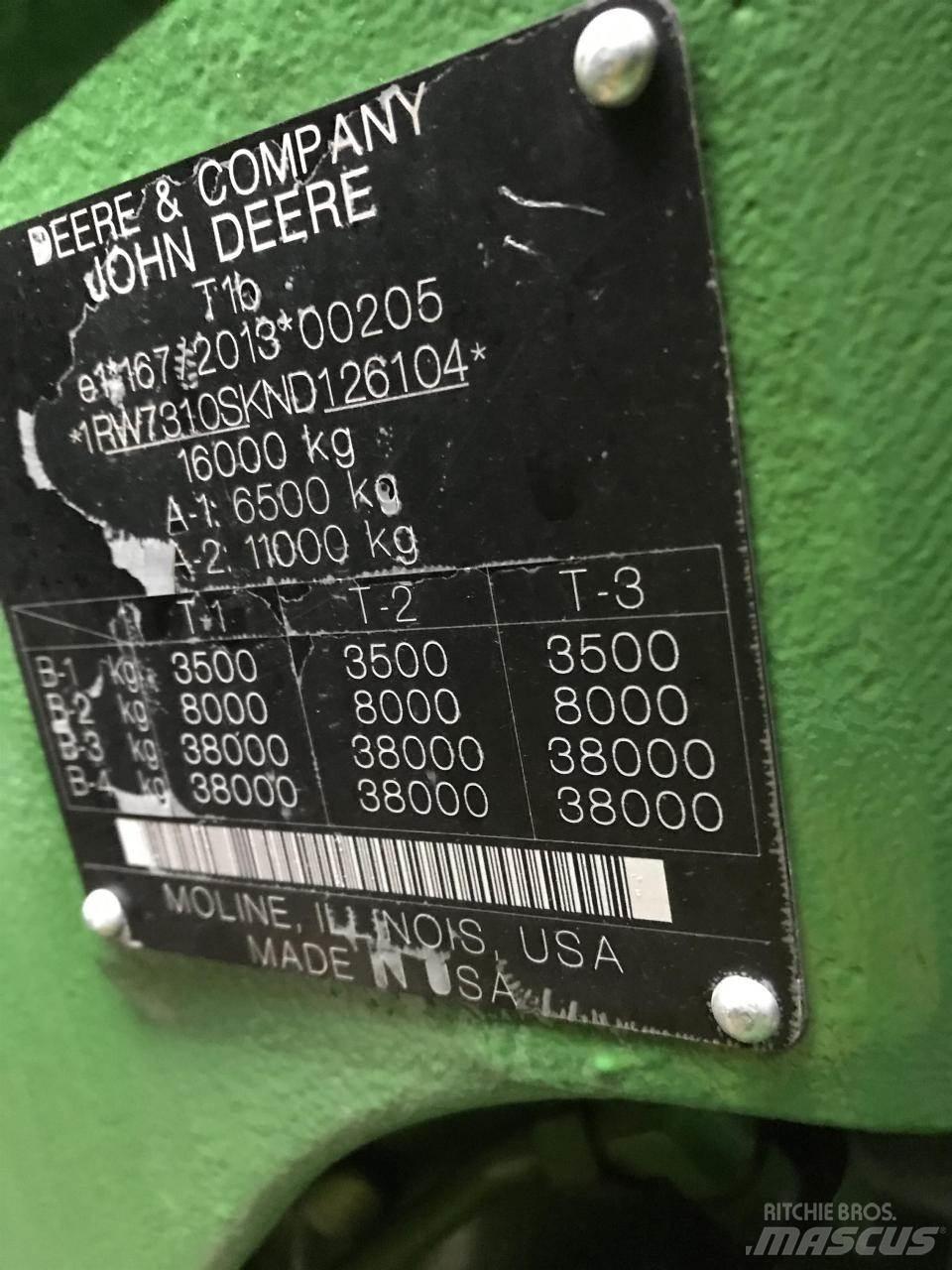 John Deere 7R 310 Tracteur