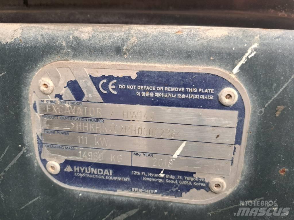 Hyundai HW140 Pelle sur pneus