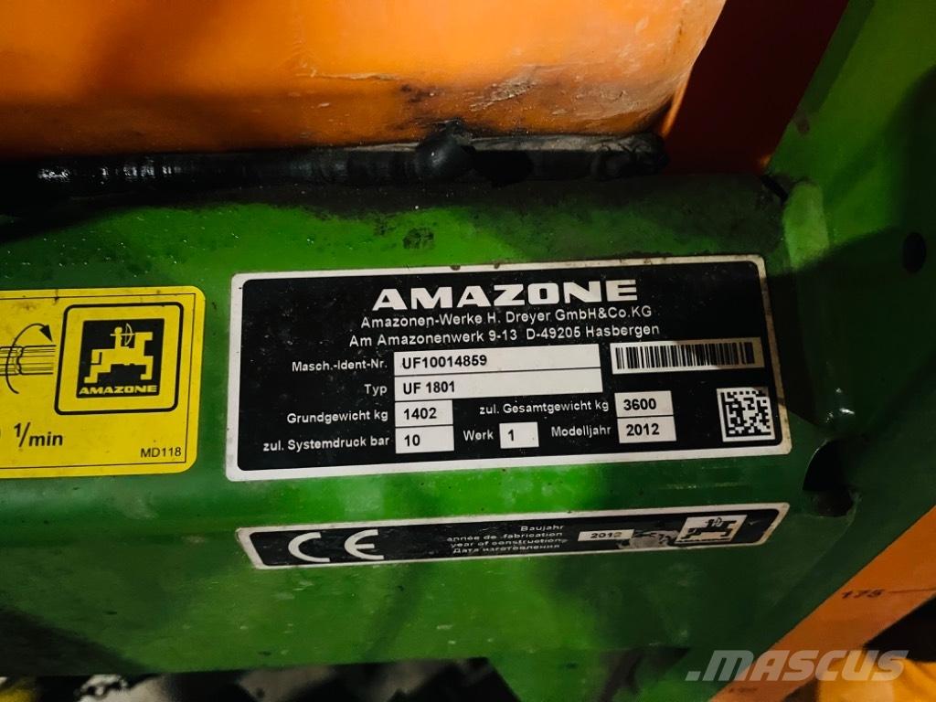 Amazone UF 1801 Pulvérisateurs portés