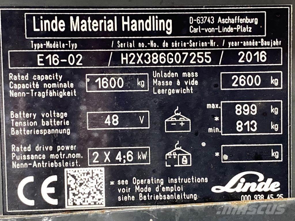 Linde E16-02 Chariots élévateurs électriques
