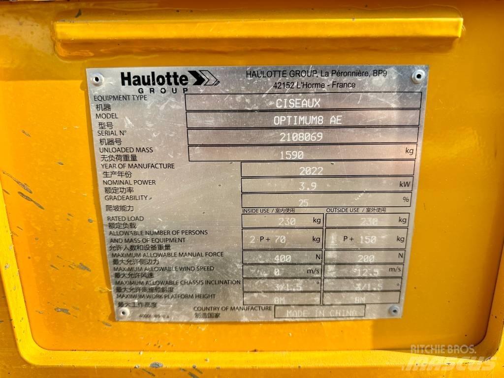 Haulotte OPTIMUM 8 Nacelle ciseaux