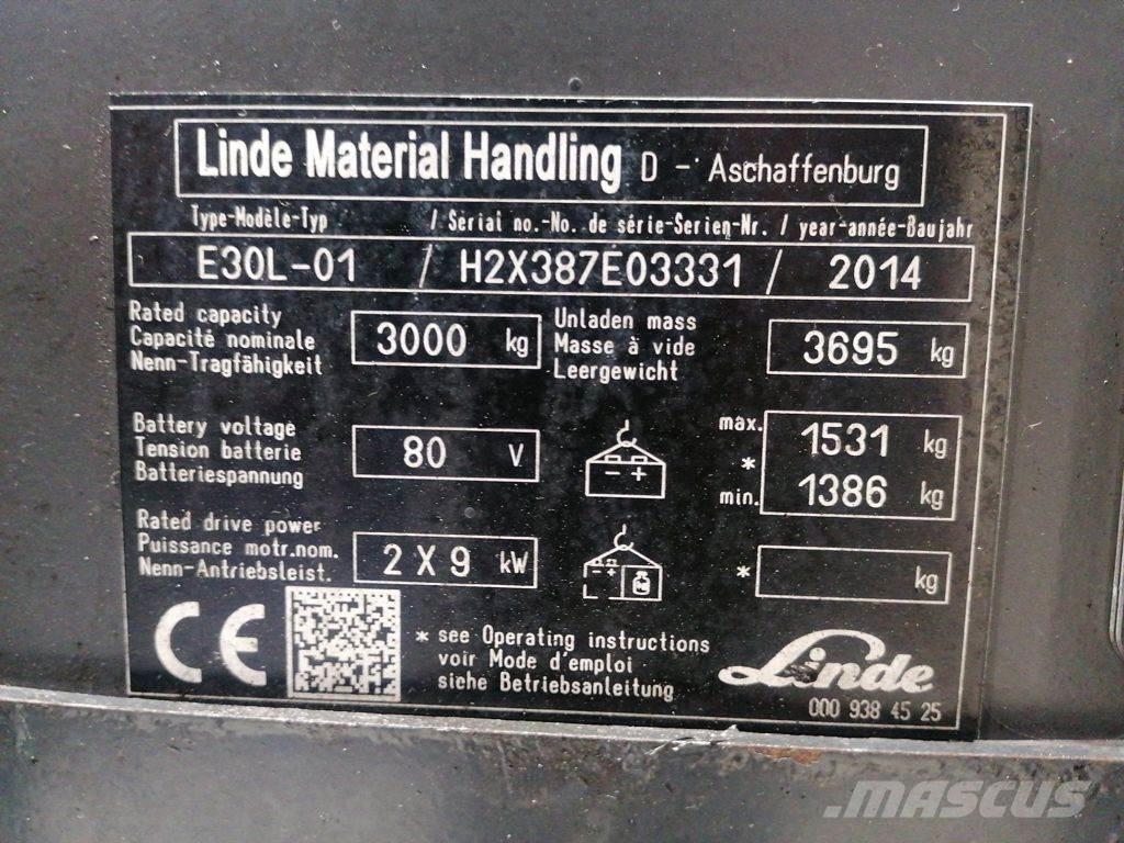 Linde E30L-01 Chariots élévateurs électriques