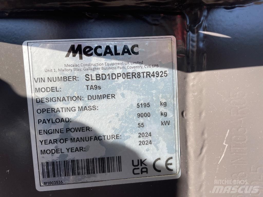 Mecalac TA 9 S Tombereau articulé
