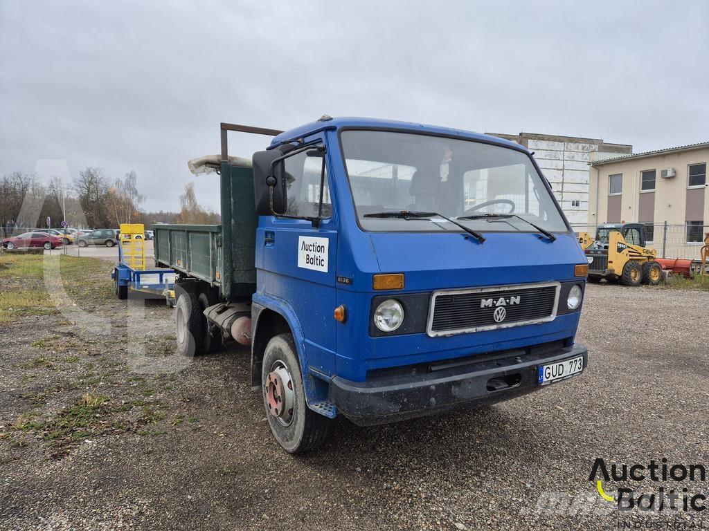 MAN 8.136 Camion plateau