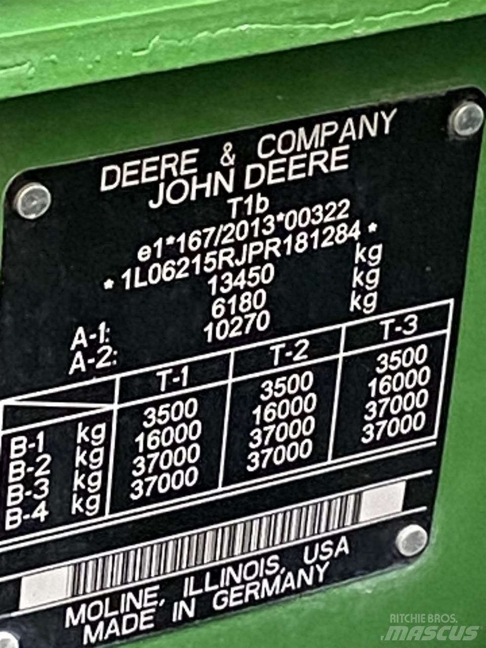 John Deere 6R 215 Tracteur
