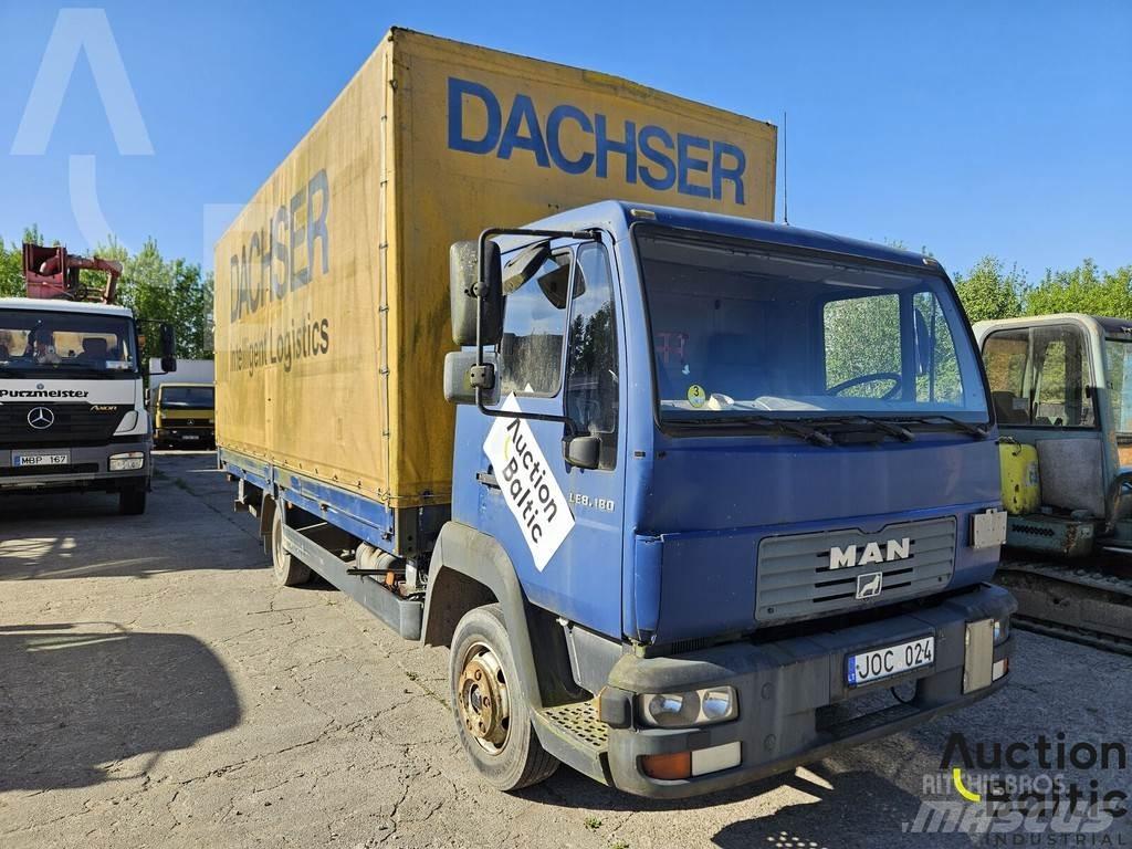 MAN 8.180 Camion à rideaux coulissants (PLSC)