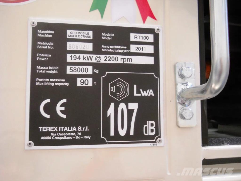 Terex RT100 Grues mobiles