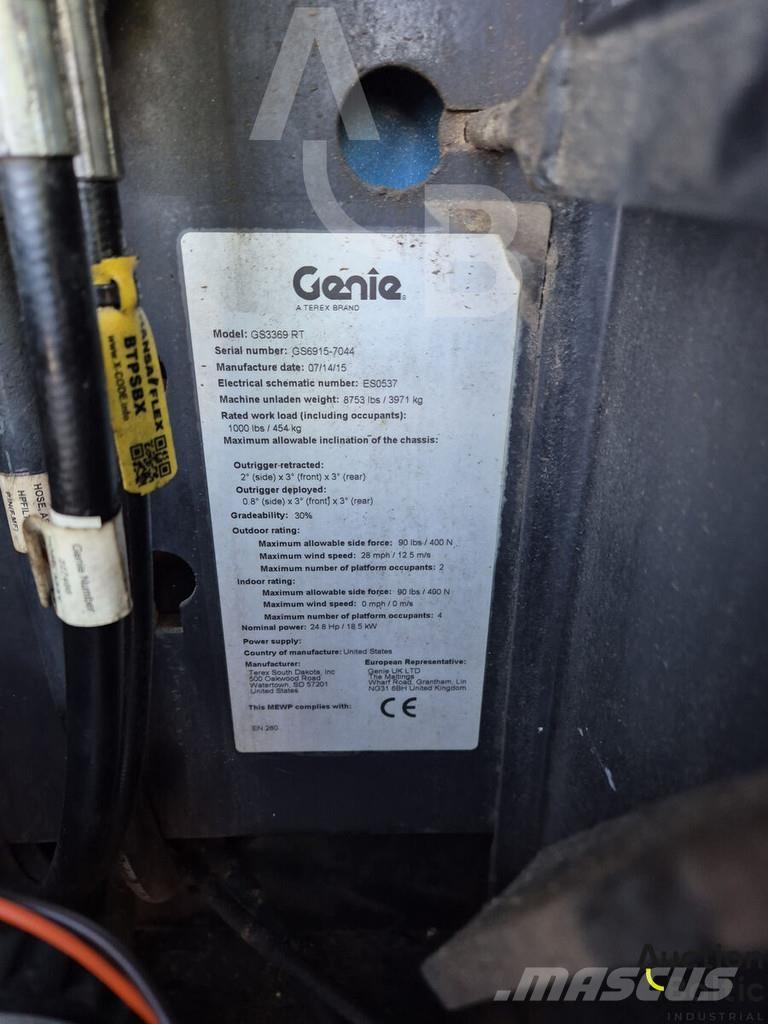 Genie GS 3369 RT Nacelle ciseaux
