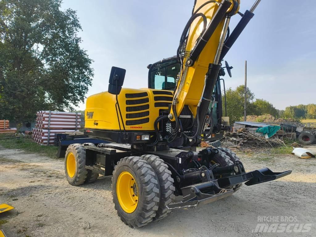 Yanmar B 110 W Pelle sur pneus