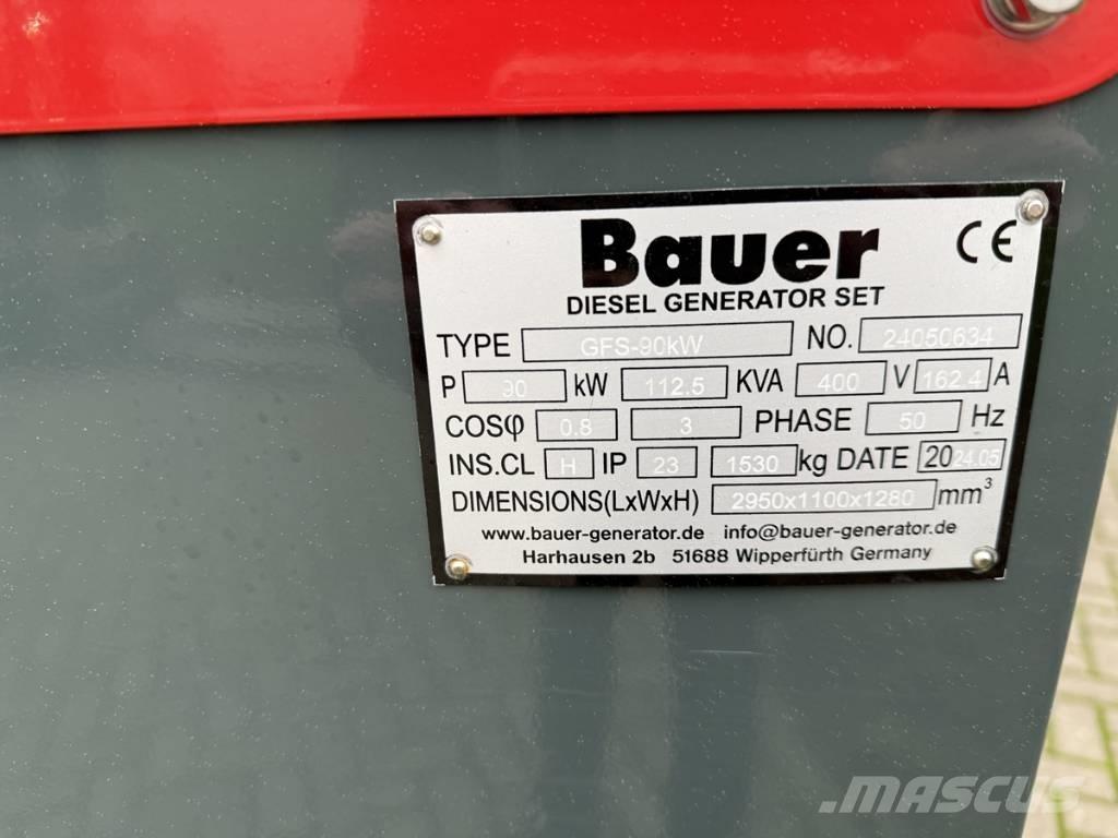 Bauer 124 KVA Générateurs diesel