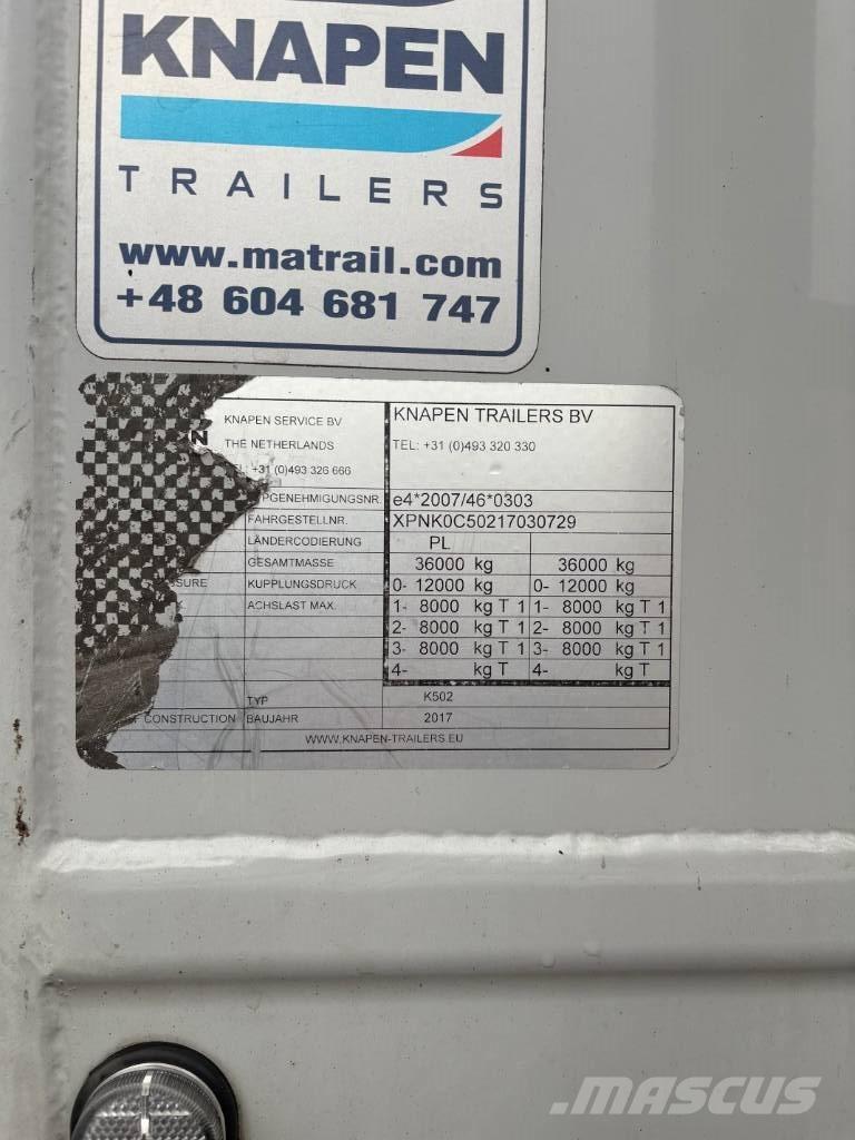 Knapen K 502 Semi remorque couverte
