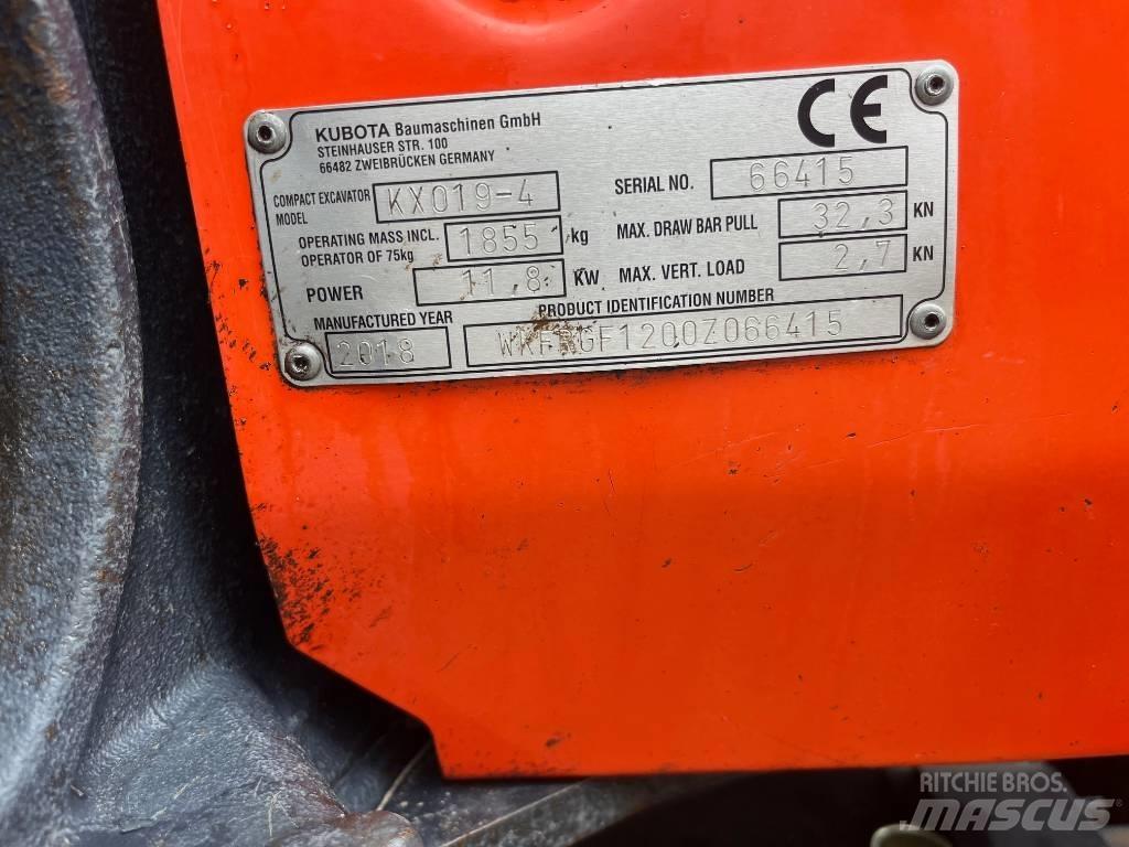 Kubota KX019-4 Mini pelle < 7t
